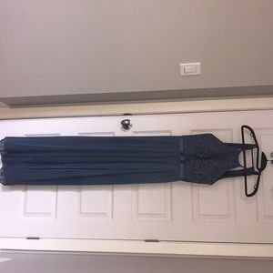 Dusty blue bridesmaid/ wedding guest dress